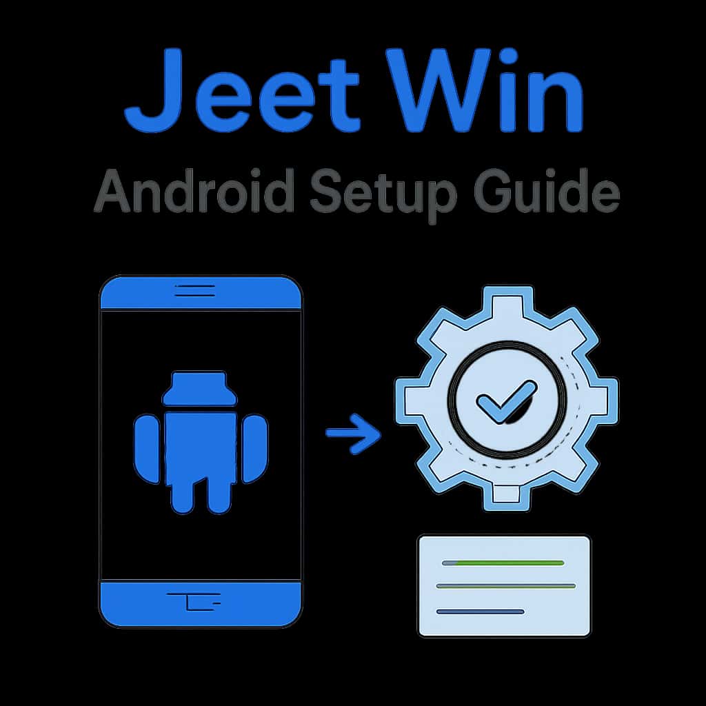 Illustration explaining the Jeet Win Android Setup Guide.
