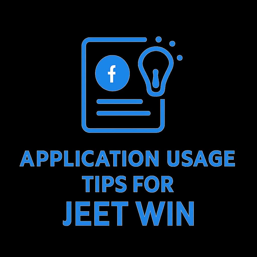 Icon representing application usage tips for Jeet Win.
