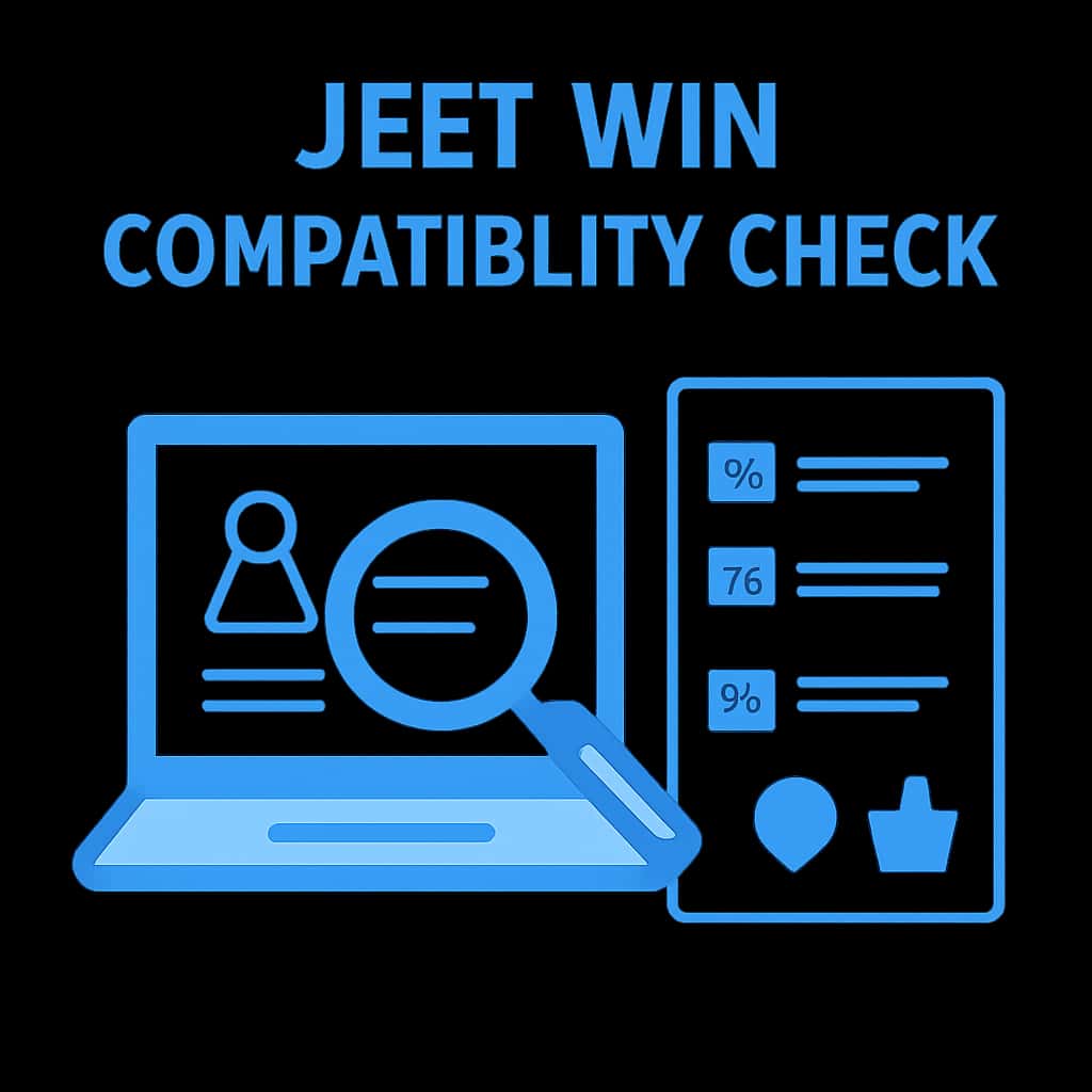 An educational diagram about Jeet Win Compatibility Check.