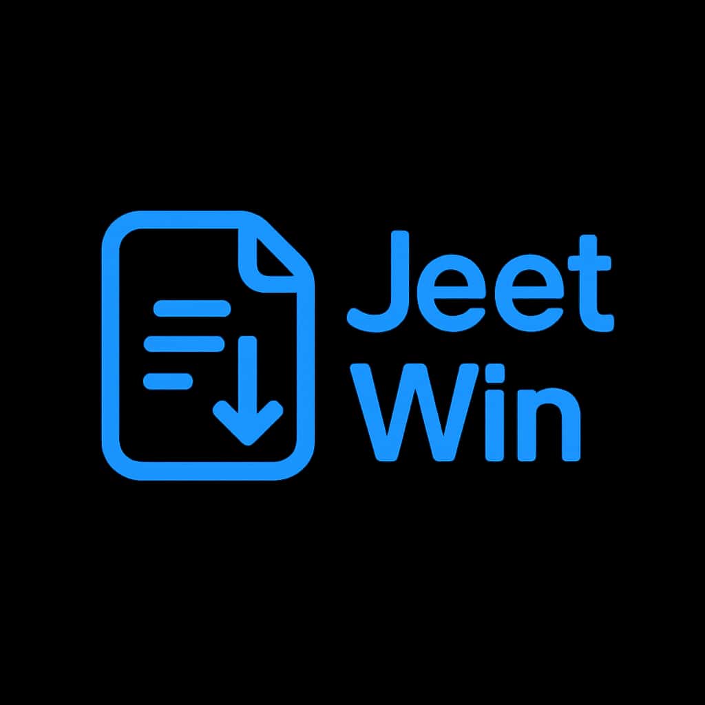 A badge icon illustrating Jeet Win Download assistance.