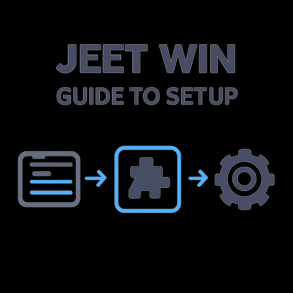 Illustration of the installation process for Jeet Win.