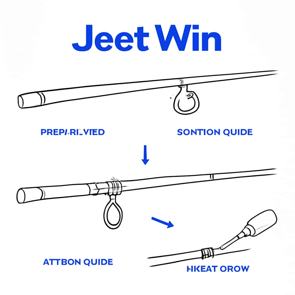 Installation process diagram for Jeet Win Guides.