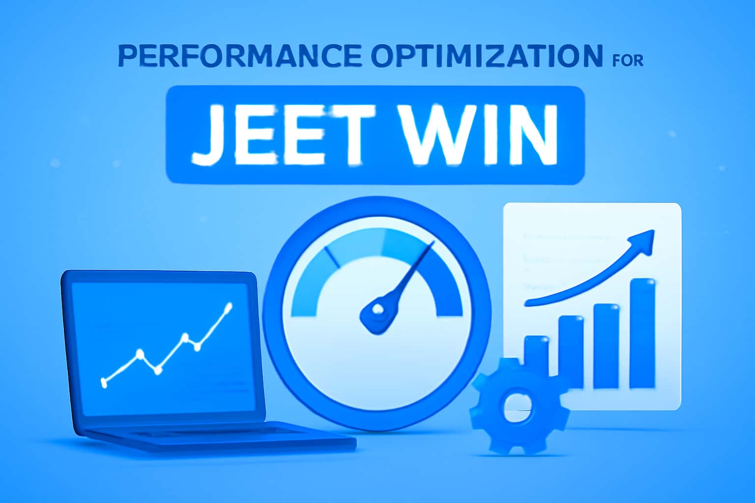 Informational scene illustrating performance optimization for Jeet Win.