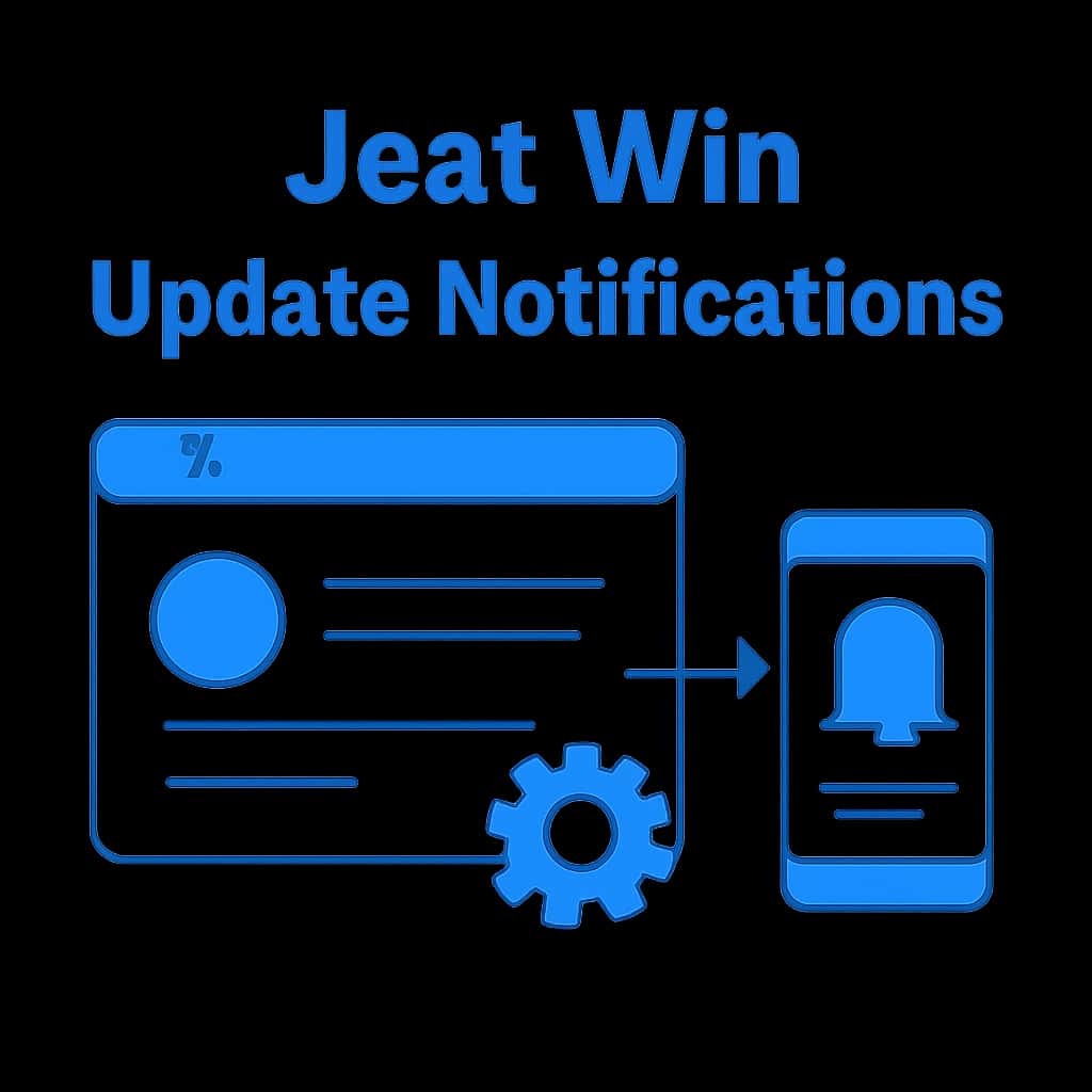 Illustration explaining Jeet Win Update Notifications.