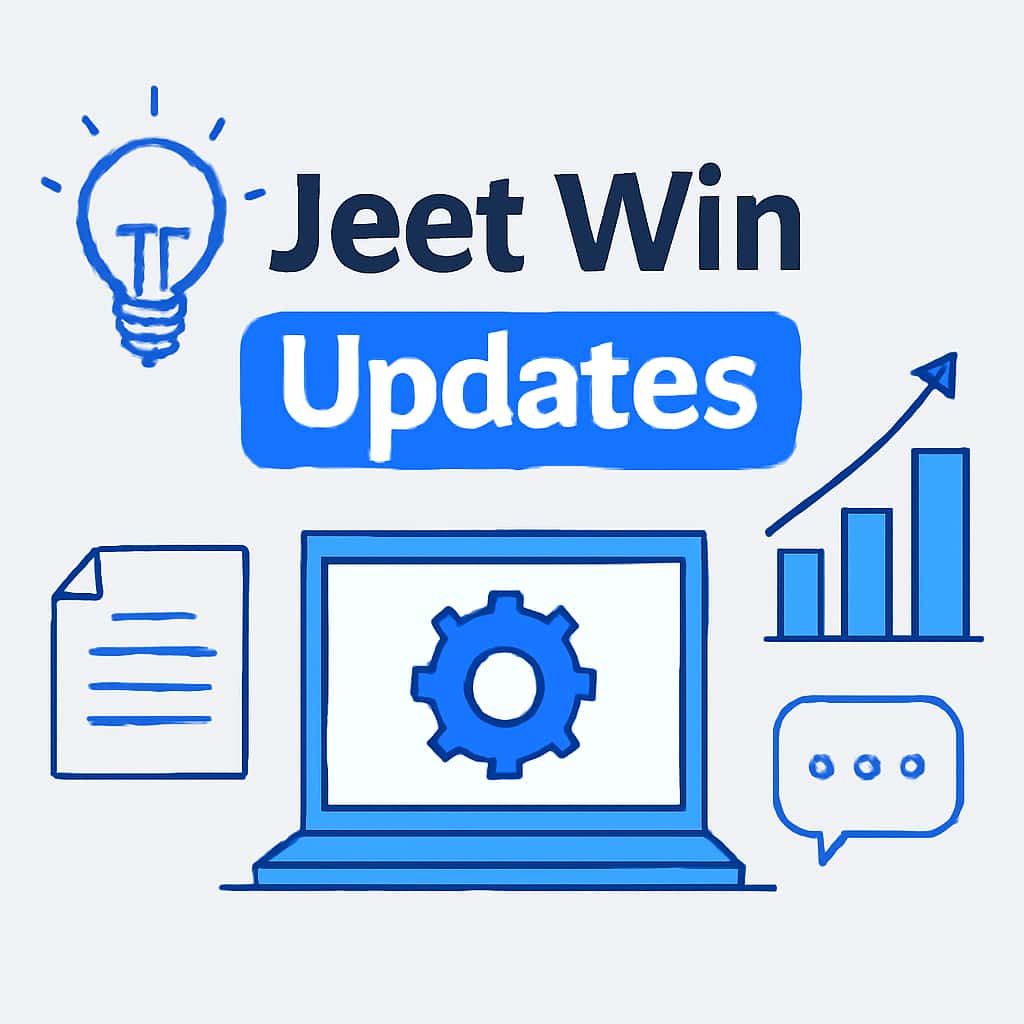 Illustration regarding Jeet Win Updates section