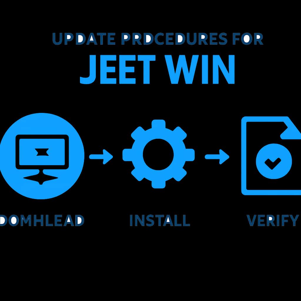 Diagram outlining the update procedures for Jeet Win.