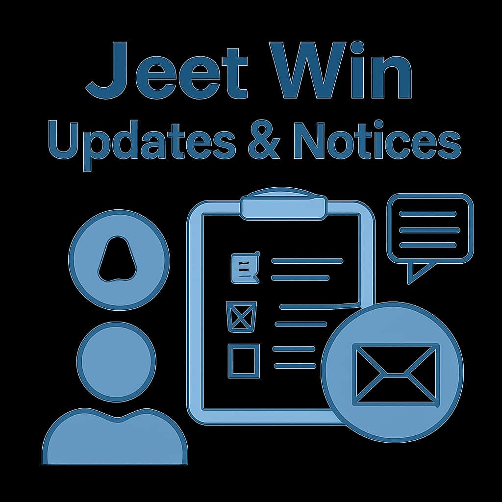 Educational illustration for Jeet Win Updates & Notices.